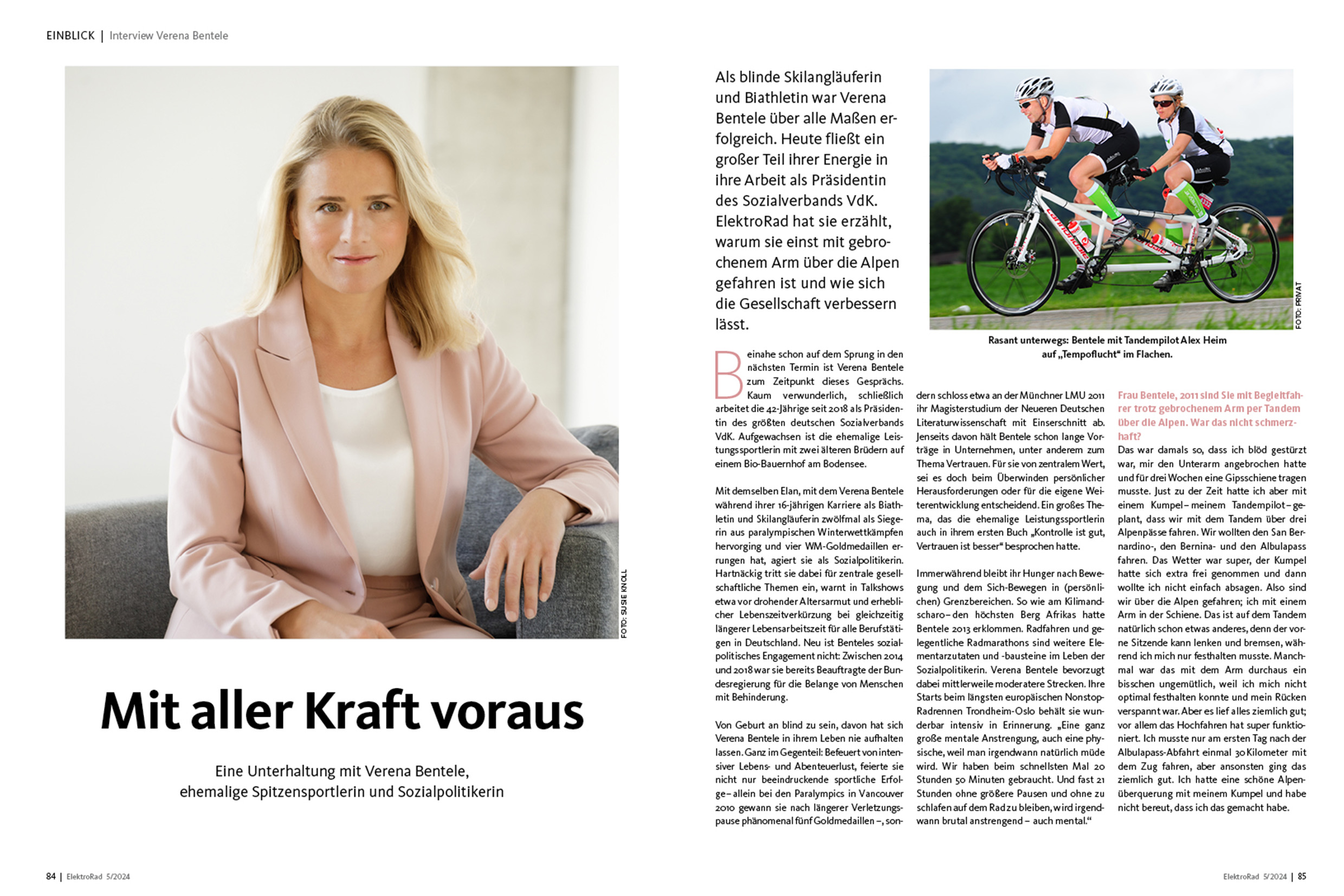 Im Interview: Leistungssportlerin und Lobbyistin Verena Bentele.