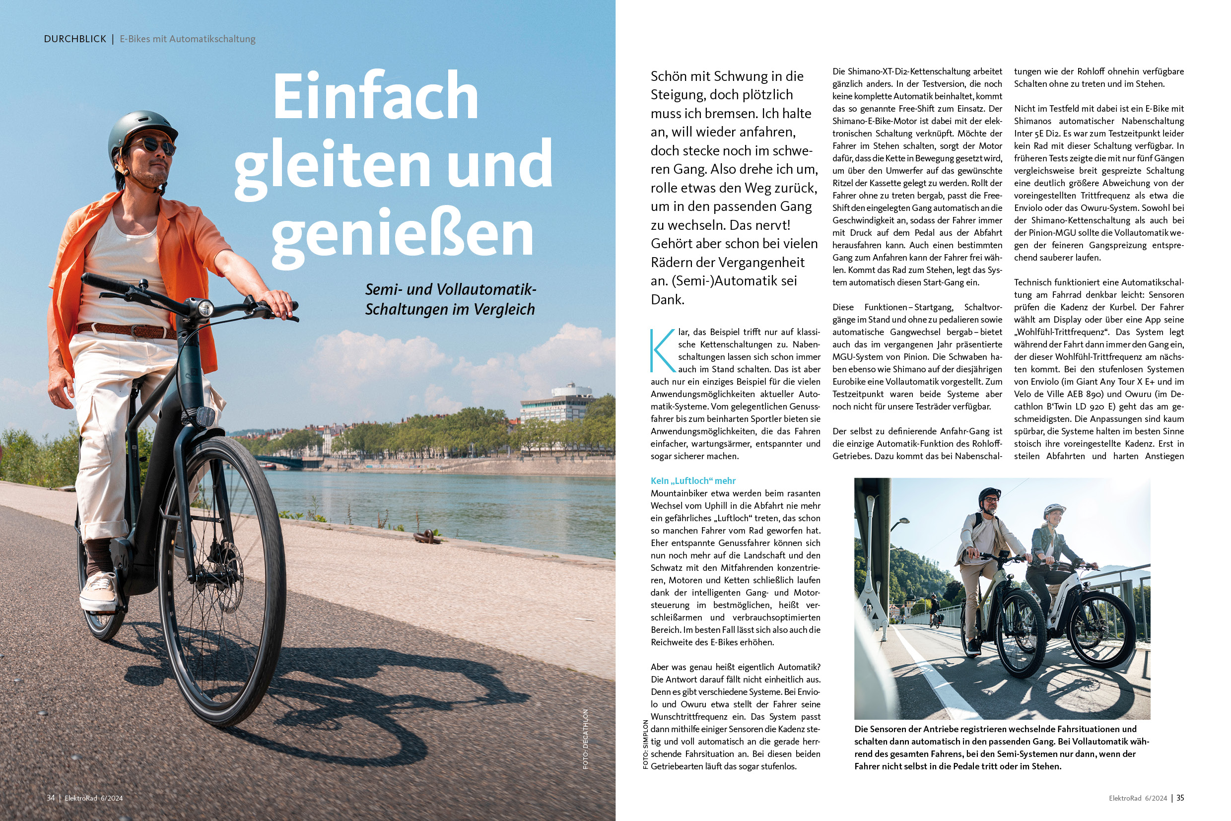 Im Test: E-Bikes mit Automatikschaltung