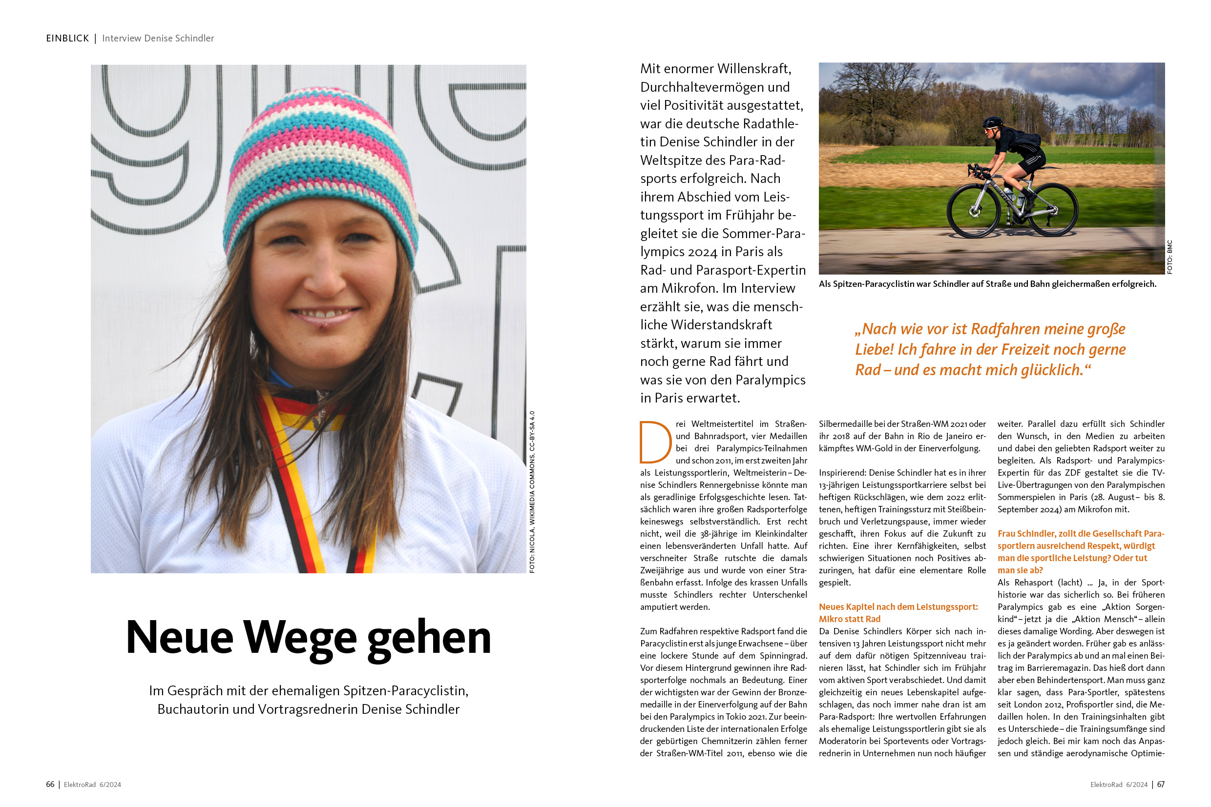 Ex-Paracyclistin Denise Schindler im Interview