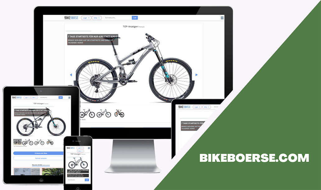 Bikeboerse.com, Plattformen, Onlineverkauf