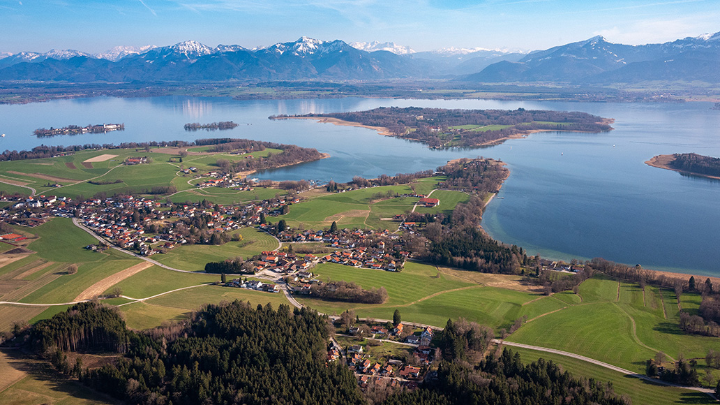 Chiemsee, Alpen, Radfahren, Radtour, Radreise, Fahrrad, E-Bike, Pedelec