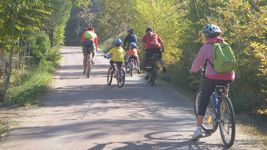 Radfahren in Madrids Umland: Ein Spaß für die ganze Familie.