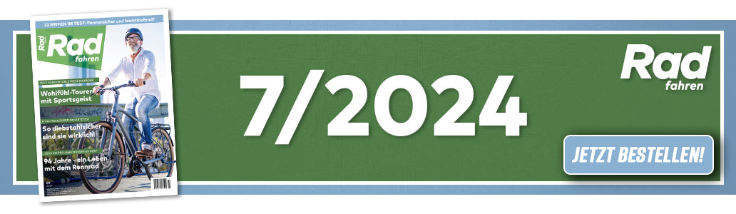 Radfahren 7/2024, Banner