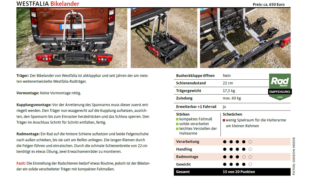 Kfz-heckträger, Test, Fahrrad, Transport, Urlaub, E-Bike, Pedelec