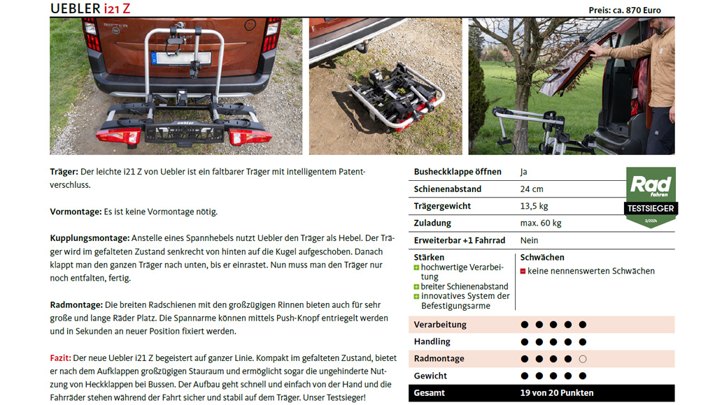 Kfz-heckträger, Test, Fahrrad, Transport, Urlaub, E-Bike, Pedelec